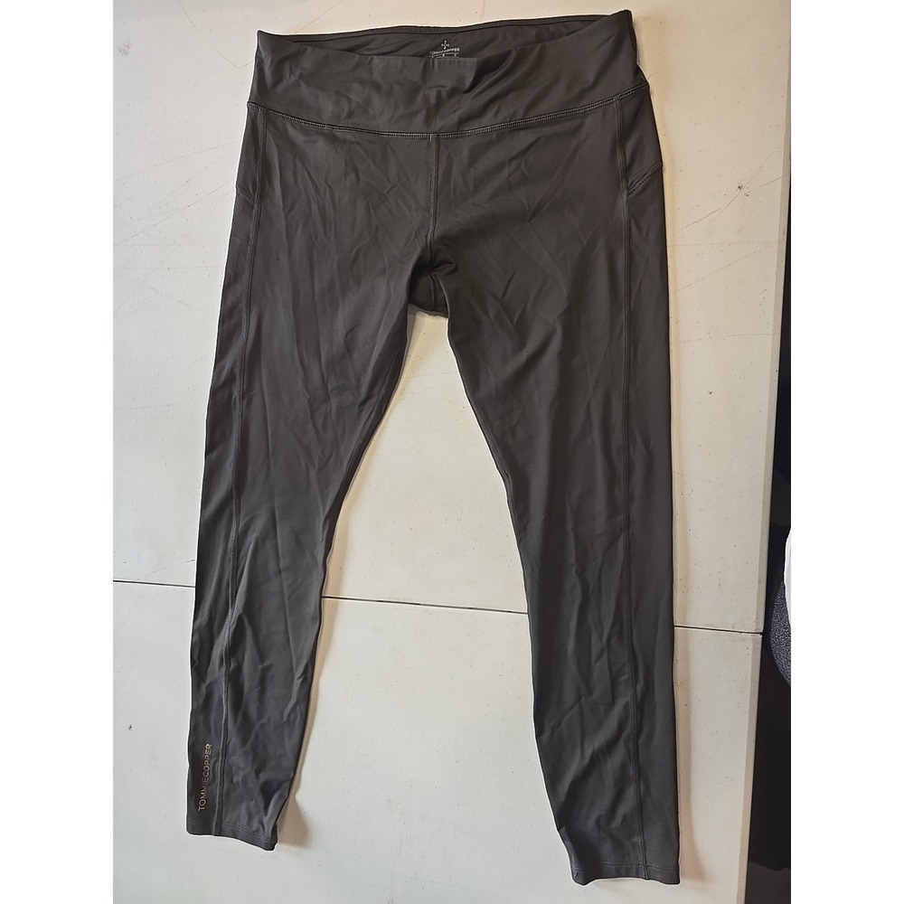 Tommie Copper Pants Womens Large Gray Compression Leggings Copper Znergy Rise
